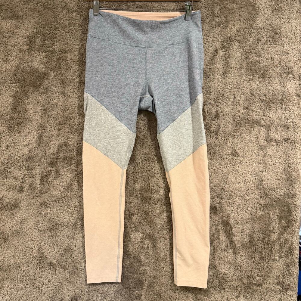 Outdoor Voices Colorblock Leggings Gray Peach Pink M Medium
